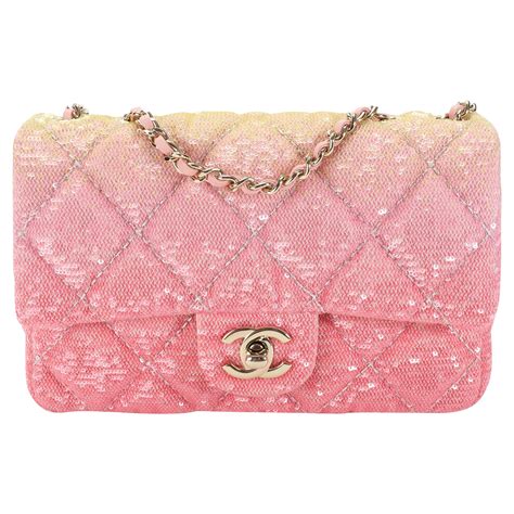 pink sparkly chanel bag